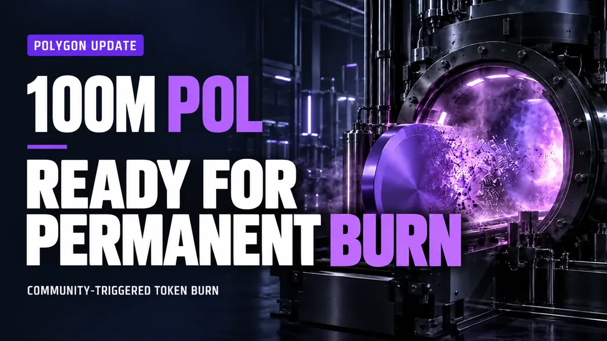 Illustration for “Polygon CEO Confirms 100M POL Ready for Permanent Burn”