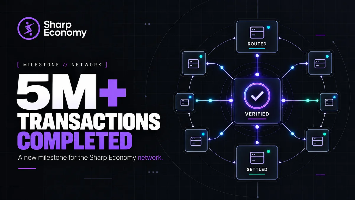 Illustration for “Sharp Economy Completes 5 Million Transactions”