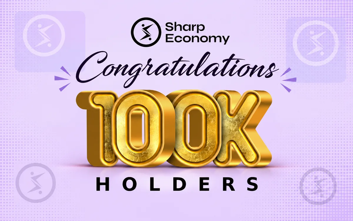 Illustration for “SHARP Token Hits 100K Holders, Accelerating Ecosystem Growth”
