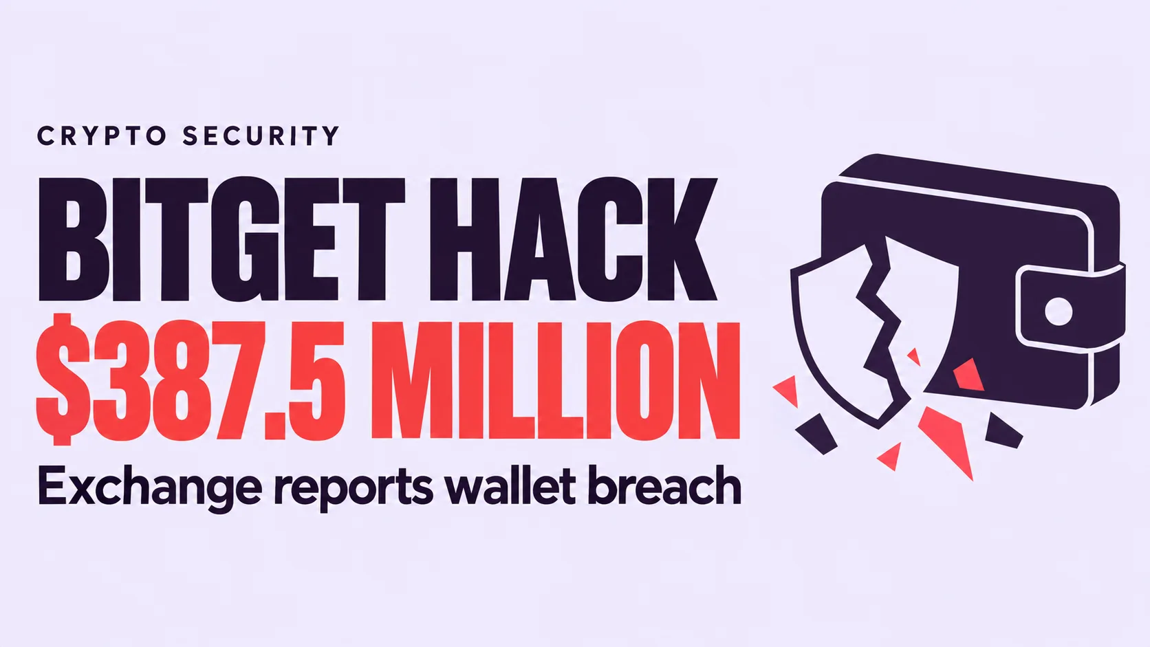 Illustration for “Bitget Reports $387.5 Million Hack”
